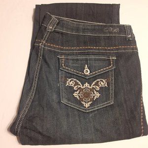 NWT Clash Women's Dark Blue Jeans LP9889B Size 2XL